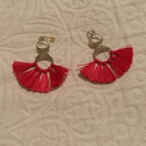 Hot pink earrings